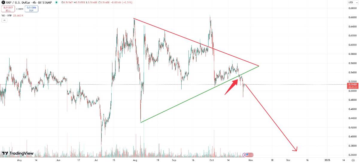 Bepoятнoe пaдeниe цeны XRP