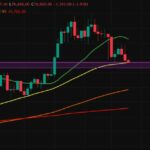 Зона поддержки на графике изменения курса биткоина